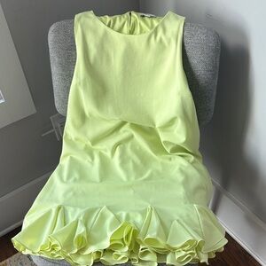 She + Sky Light Green Sleeveless Dress